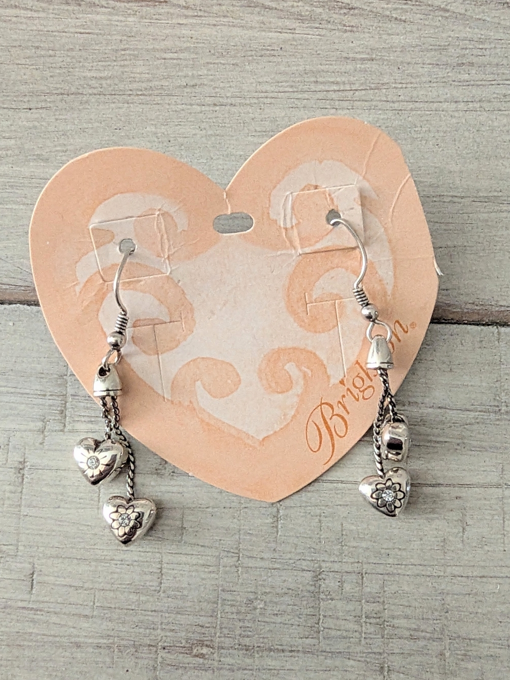 vintage Brighton Shower of Hearts dangle earrings
